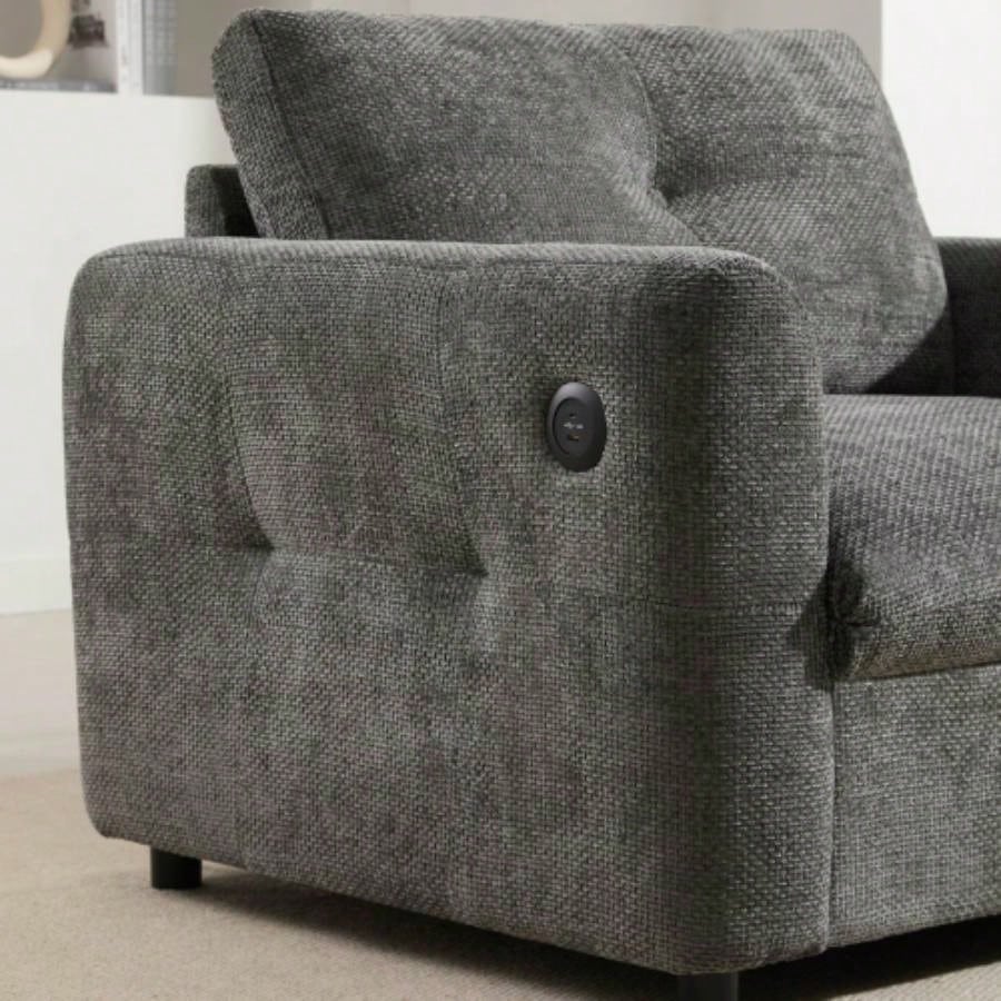 42*33 Single Sofa, Armchair with Wide, Dual - port, Pull - line Tufted Design, High - density Foam, Suitable Living Room Apartment, Chenille, 2 Colors