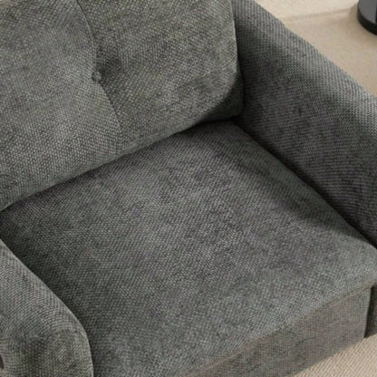 42*33 Single Sofa, Armchair with Wide, Dual - port, Pull - line Tufted Design, High - density Foam, Suitable Living Room Apartment, Chenille, 2 Colors