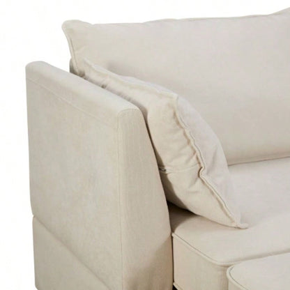 UStyle Modern Large U - Shape Modular Sectional Sofa, Convertible Sofa Bed with Reversible Chaise Living Room, Storage