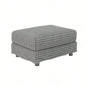 102.4 Plush Corduroy 4 - Sofa, Modern Comfy Upholstered Sofa Cloud Couch, Deep Couches with Soft Pillows and 2 Ottomans, Convertible Sofa Lounge Chair, Living Room, Apartment, Office,