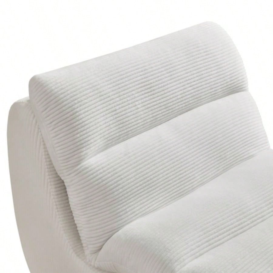 Modern Compressed Lounge Chair with Ottoman, Cozy Corduroy Recliner Small Spaces, Living Room, or Bedroom