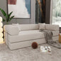 Double sofa, sofa bed, multifunctional compression sofa, wide body sofa, sponge sofa, fine striped velvet fabric sofa