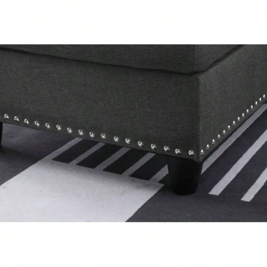 Alger 98 Wide Left Hand Facing Sofa Chaise with Ottoman