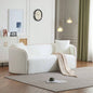 Coral 82 Curved Sofa, 3 - Seater, Living Rooms, Bedrooms, Apartment Office, WHITE