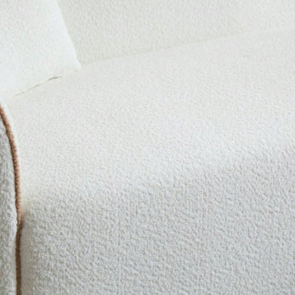 Coral 82 Curved Sofa, 3 - Seater, Living Rooms, Bedrooms, Apartment Office, WHITE