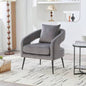 3 - Piece Upholstered Velvet Small Living Room Furniture Set with Metal, Open Back Sofa Conversation Set Living Room/Bedroom/Balcony/Office/Reception/Apartment, Beige, Loveseat 2 Accent Chair