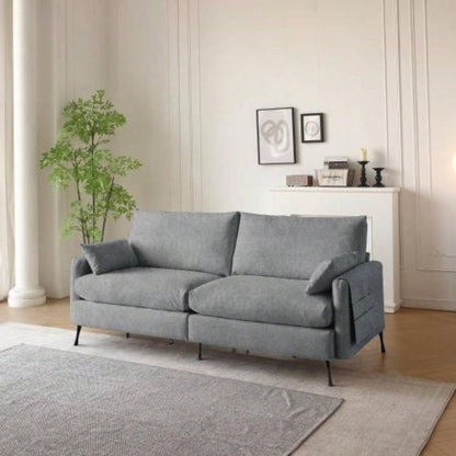 Deep 3 - Seater Cloud Couch with 2 Armrest Pillows and 2 Toss Pillows, Love Living Room Bedroom Office Apartment,