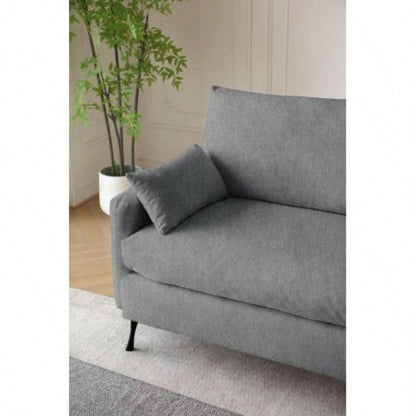 Deep 3 - Seater Cloud Couch with 2 Armrest Pillows and 2 Toss Pillows, Love Living Room Bedroom Office Apartment,