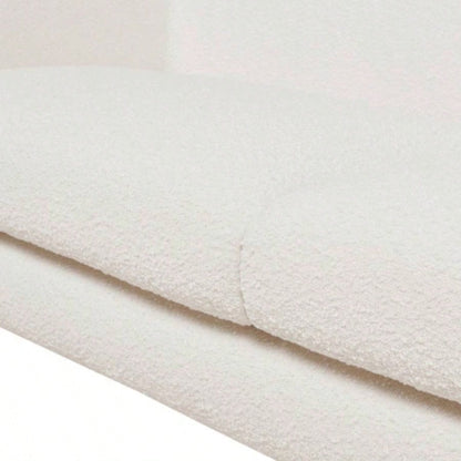 Alpine 90.5 Sherpa Sofa, Ivory White Boucle