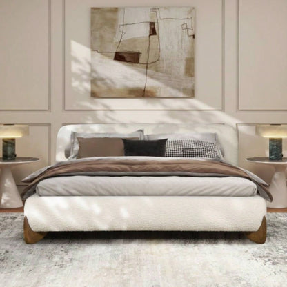 Alpine 90.5 Sherpa Sofa, Ivory White Boucle