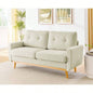 67. Wide Mid - Modern Upholstered Tufted Loveseat Sofa With Wooden