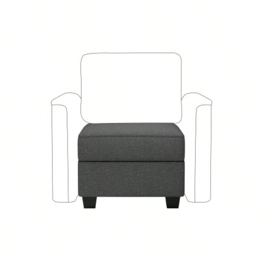 Modular Sectional Sofa with Storage Upgrade Convertible Sofa Couch Living Room/Deep 27 Ottoman/ Foam Cushion