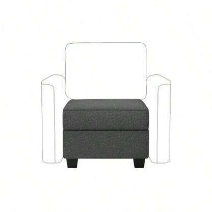 Modular Sectional Sofa with Storage Upgrade Convertible Sofa Couch Living Room/Deep 27 Ottoman/ Foam Cushion