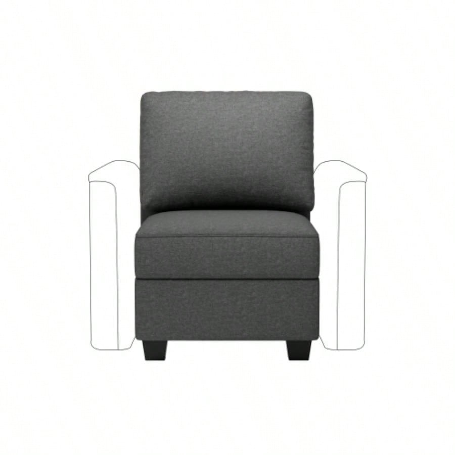 Modular Sectional Sofa with Storage Upgrade Convertible Sofa Couch Living Room/Deep 27 Ottoman/ Foam Cushion