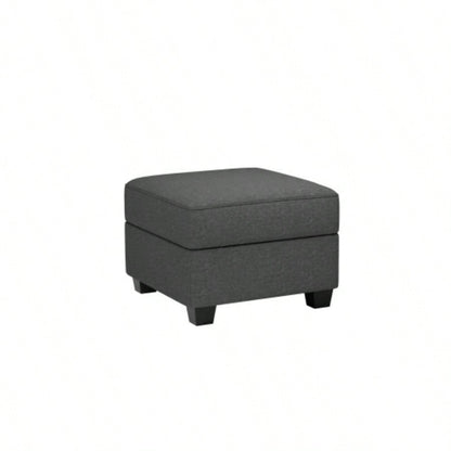 Modular Sectional Sofa with Storage Upgrade Convertible Sofa Couch Living Room/Deep 27 Ottoman/ Foam Cushion