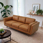Mid Modern Genuine Leather Sofa