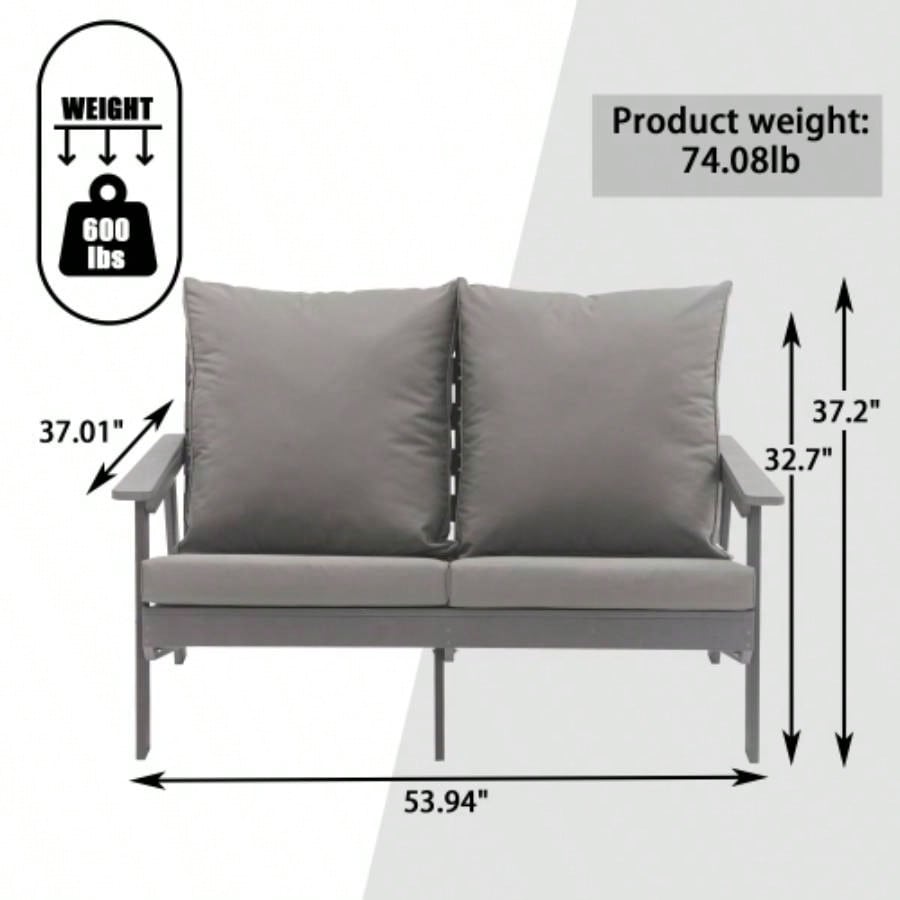 Patio Sofa Outdoor Loveseat Sofa 2 - Seater