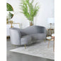 Reigha and Gold Upholstered Sofa