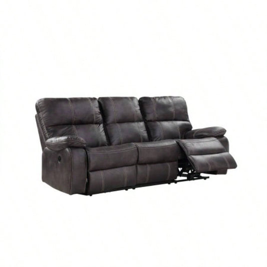 Gray Power Reclining Sofa