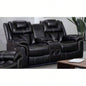 ENCORE BLACK SOFA DUAL POWER/ DDT WIRELESS, LIGHT TAPE LEATHER GEL USB ON SWITCH