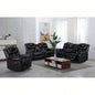 ENCORE BLACK SOFA DUAL POWER/ DDT WIRELESS, LIGHT TAPE LEATHER GEL USB ON SWITCH