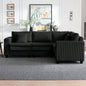 Modular Sectional Sofa, L - Shaped Corduroy Couch Set, 3 - Seater Modular Sofa with Deep and Cloud - Like Comfort, Living Room, Apartment, Bedroom, Studio, Office, Beige