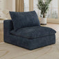 Cloud Sofa, Corduroy Fabric, Deep Couches, Double - layer design, Removable Cushion, No Assembly, Combination Living room, Bedroom, Conference room, Apartment, Black