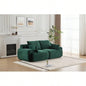 Modern Foam Compressed Sofa, Single Chaise Longue Living Room, Pet - Friendly Cloud Modular Sectional Sofa, Corduroy Fabric, Movable Ottoman, No Assembly with Pillows, Beige
