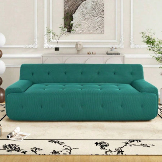 UStyle 86.2 Modern Minimalist Style Tufted Design Upholstered Sofa, 3 - Compression Sofa Living Room, Bedroom, and Apartment