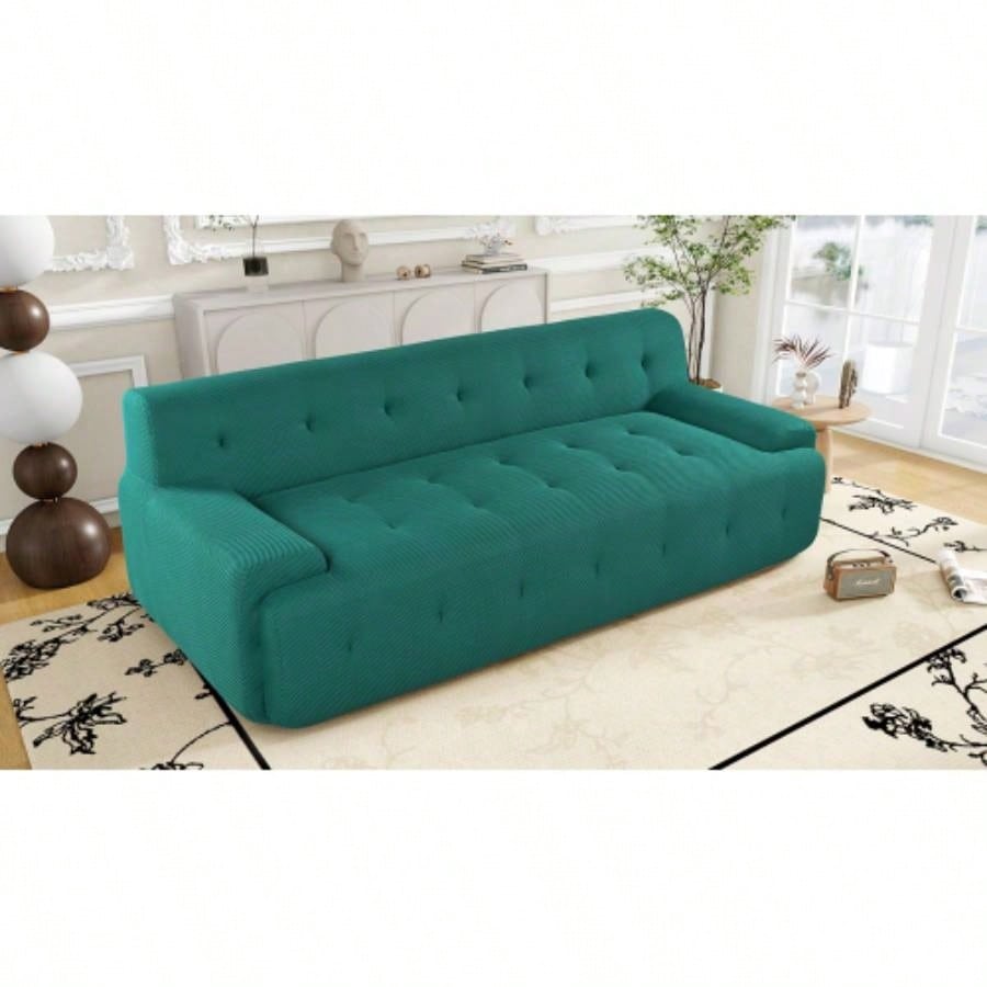 UStyle 86.2 Modern Minimalist Style Tufted Design Upholstered Sofa, 3 - Compression Sofa Living Room, Bedroom, and Apartment