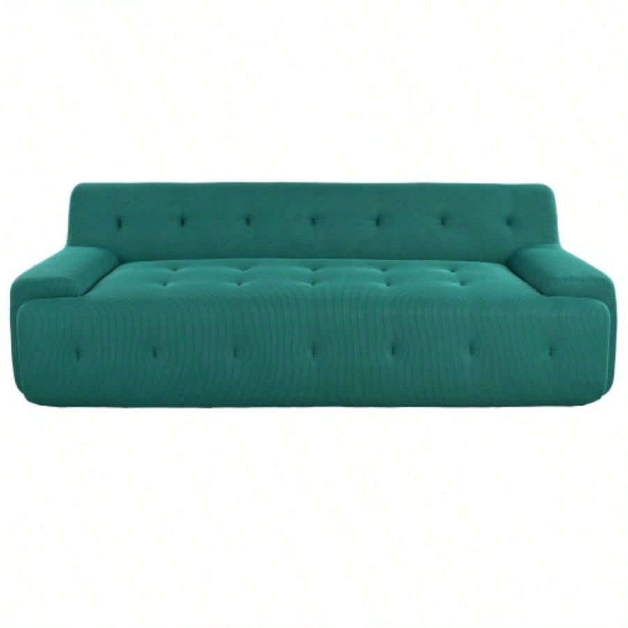 UStyle 86.2 Modern Minimalist Style Tufted Design Upholstered Sofa, 3 - Compression Sofa Living Room, Bedroom, and Apartment