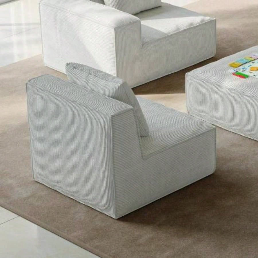 Belfin Modular Sectional Sofa, Convertible Tofu Block Sofa Floor Sofa Bed Armrest Comfy Sofa Bed Compressed Sofa Compression Sofa Living Room Bedroom - Chenille Fabric beige