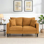 74 High Resilience three seater Sofa, Wooden Frame 3 Sofa, Comfy, Modern Upholstered Sofa, Living Room Bedroom Apartment, Light gray