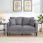 74 High Resilience three seater Sofa, Wooden Frame 3 Sofa, Comfy, Modern Upholstered Sofa, Living Room Bedroom Apartment, Light gray