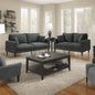 74 High Resilience three seater Sofa, Wooden Frame 3 Sofa, Comfy, Modern Upholstered Sofa, Living Room Bedroom Apartment, Light gray