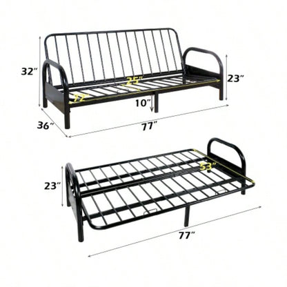 Alfonso Black Adjustable Sofa Frame Cushion not included