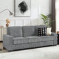 83.86Corduroy Fabric sofa, Modern Compressed Couch, 3 - Seater Sofa, Furniture Living Room, Bedroom, office, Black