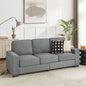 83.86Corduroy Fabric sofa, Modern Compressed Couch, 3 - Seater Sofa, Furniture Living Room, Bedroom, office, Black