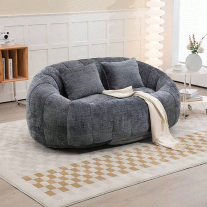 Bean Bag sofa Lazy Sofa Durable Comfort Lounger High Back Bean Bag Chair Couch Adults and Kids, Indoor Outdoor, Accent Floor Soft Lounge Chair Gray chenille