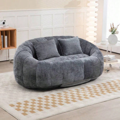 Bean Bag sofa Lazy Sofa Durable Comfort Lounger High Back Bean Bag Chair Couch Adults and Kids, Indoor Outdoor, Accent Floor Soft Lounge Chair Gray chenille