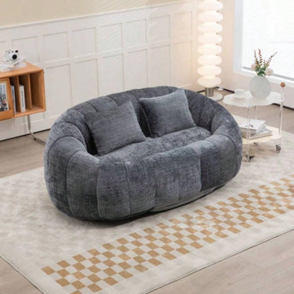 Bean Bag sofa Lazy Sofa Durable Comfort Lounger High Back Bean Bag Chair Couch Adults and Kids, Indoor Outdoor, Accent Floor Soft Lounge Chair Gray chenille