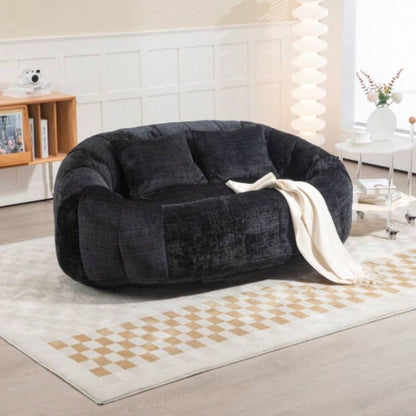 Bean Bag sofa Lazy Sofa Durable Comfort Lounger High Back Bean Bag Chair Couch Adults and Kids, Indoor Outdoor, Accent Floor Soft Lounge Chair Gray chenille
