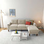 Convertible Combination Sofa Sofa L - Shaped Sofa with Storage Cabinet Footstool, Living Room Navy Blue Sofa, Living Room/Bedroom/Office/Small Space 3 - Seater Combination Sofa
