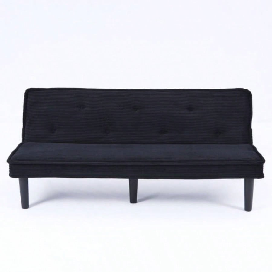 This 66 - inch corduroy sofa bed can flexibly adapt to living room, apartment and bedroom, and it can switch between two comfortable forms.