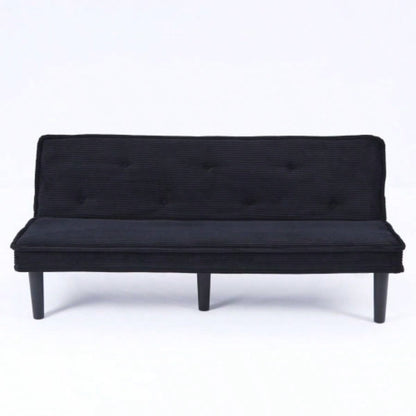 This 66 - inch corduroy sofa bed can flexibly adapt to living room, apartment and bedroom, and it can switch between two comfortable forms.