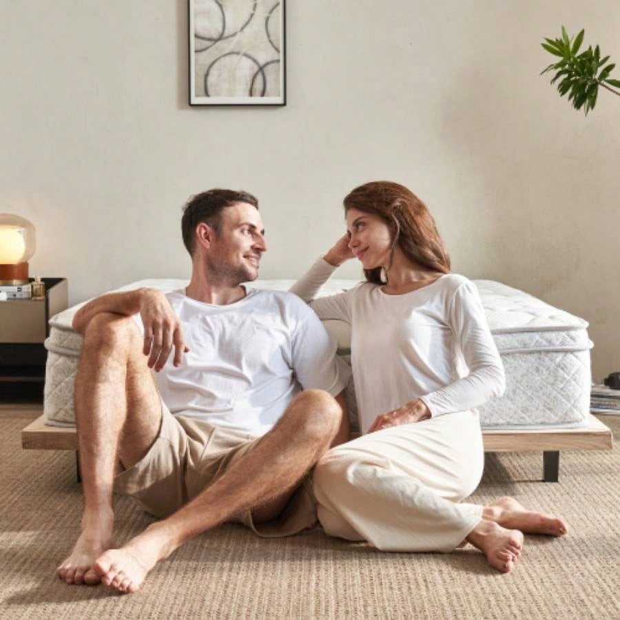 Size Mattress, 12 Inch Hybrid Mattress in a Box with Foam and Pocket Spring Pressure Relief Comfort Sleep Zoned Support, Medium Firm, CertiPUR - US OEKO - TEX