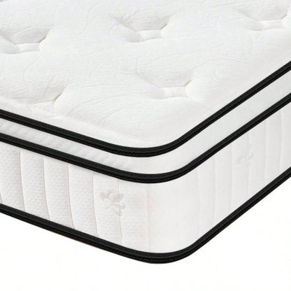 Size Mattress, 12 Inch Hybrid Mattress, Individually Pocketed Innerspring, Medium FirmQueen