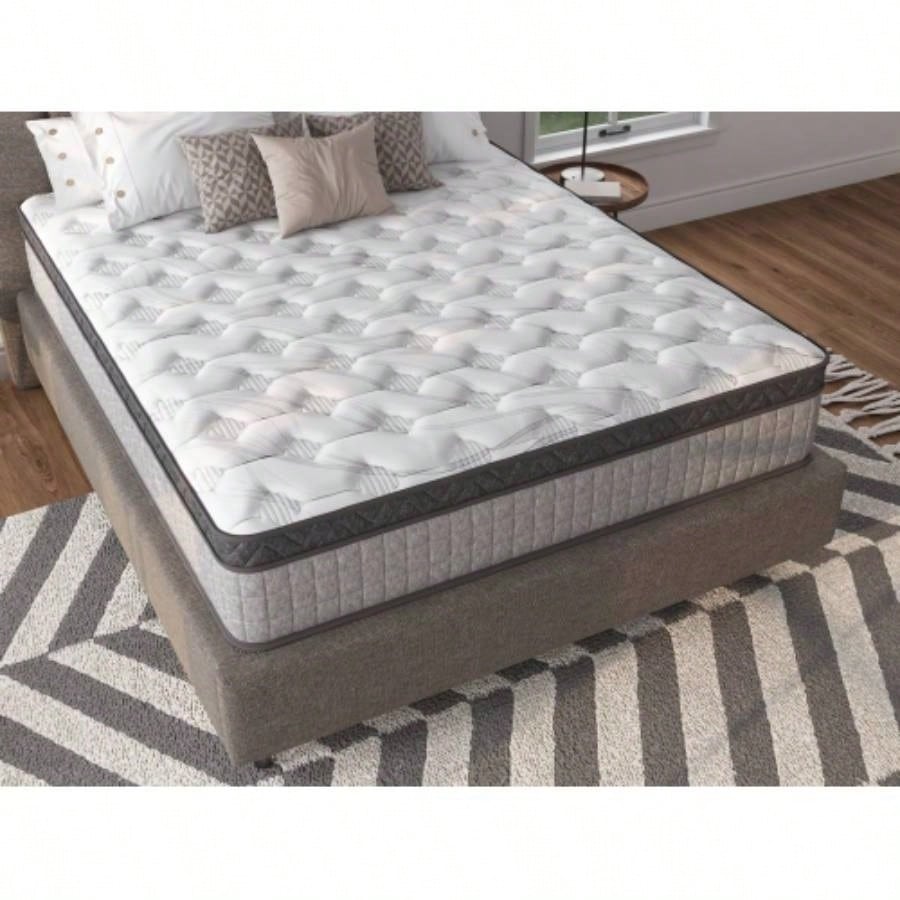 Assembled in USA - 10 Twin Innerspring Hybrid and Cooling Gel Foam Mattress, Pressure Relief, and Motion, CertiPUR - US and Oeko TEX Certified