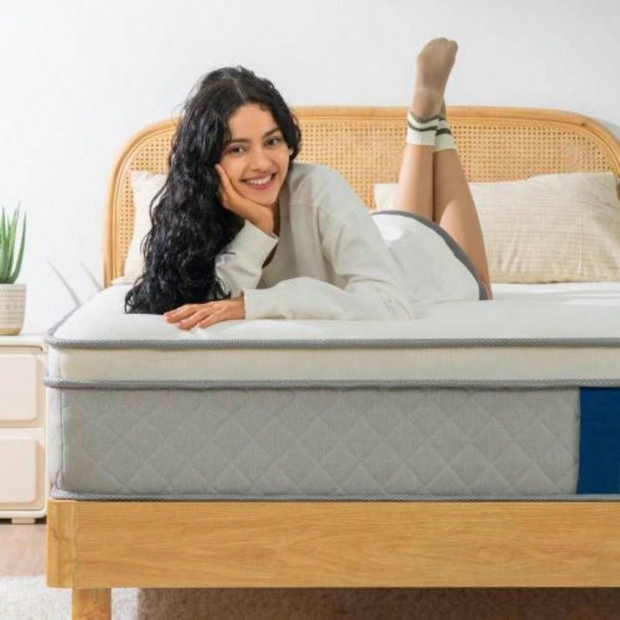 14 Inch Breathable Cool Cover Foam Individual Pocket Spring Hybrid Mattress