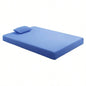7inch Twin Mattress and Pillow Set Breathable Fabric Gel - Infused Foam Mattress, Blue, Mattress in a Box